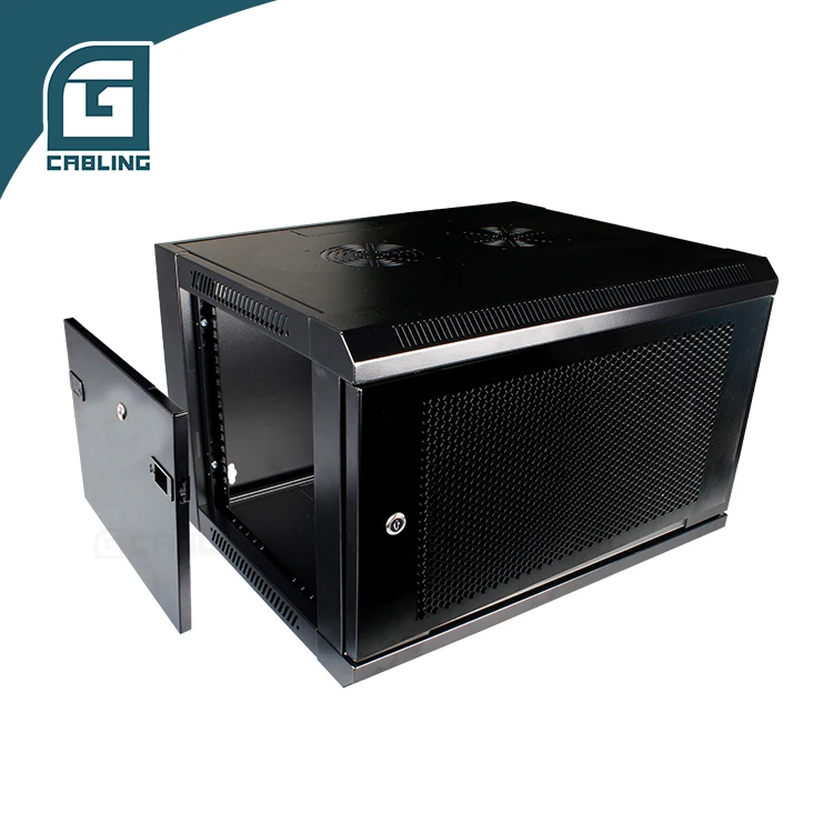 Gcabling 19 inch Internet 27U depth 450mm width 570mm  enclosure server rack small wall mount data network cabinet