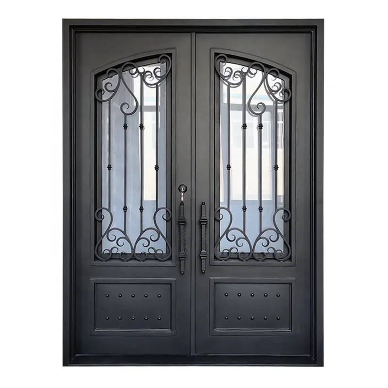 Steel Doors Security Exterior Entry Door Glass Size Wrought Iron Exterior Doors Swing Graphic Design Customized Modern 5 Years