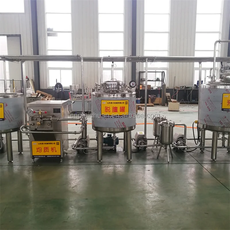 500L Juice Pasteurization Machine Cow Milk Production Machine Homogenizer Machine For Milk