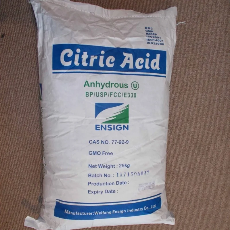 China Citric Acid manufacturer wholesale Citric Acid Monohydrate, Citric Acid Anhydrous