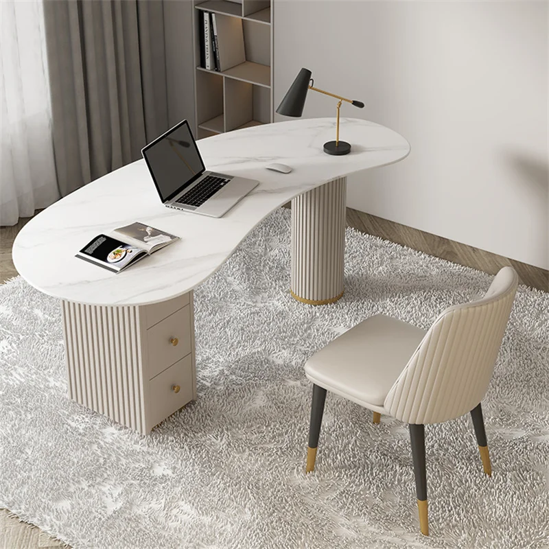 Wholesale modern SINTERED STONE boss office desk beauty salon computer desk medical beauty receiving table consulting table
