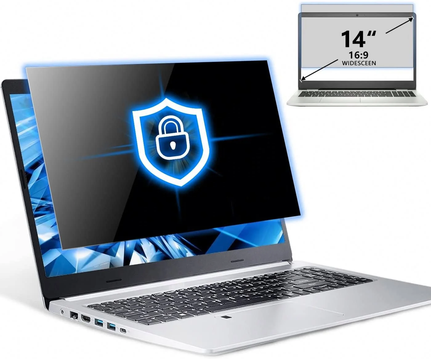 24 inch 16 9 Privacy Screen Protection for TV, Monitor Privacy Filter