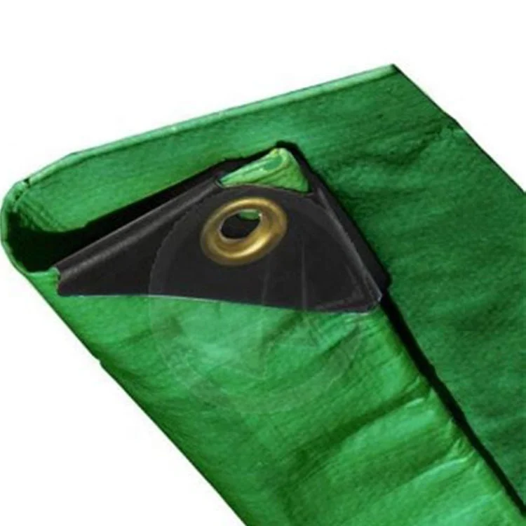 wholesale price standard green color PE tarp manufacturer HDPE tarpaulin sizes in foot