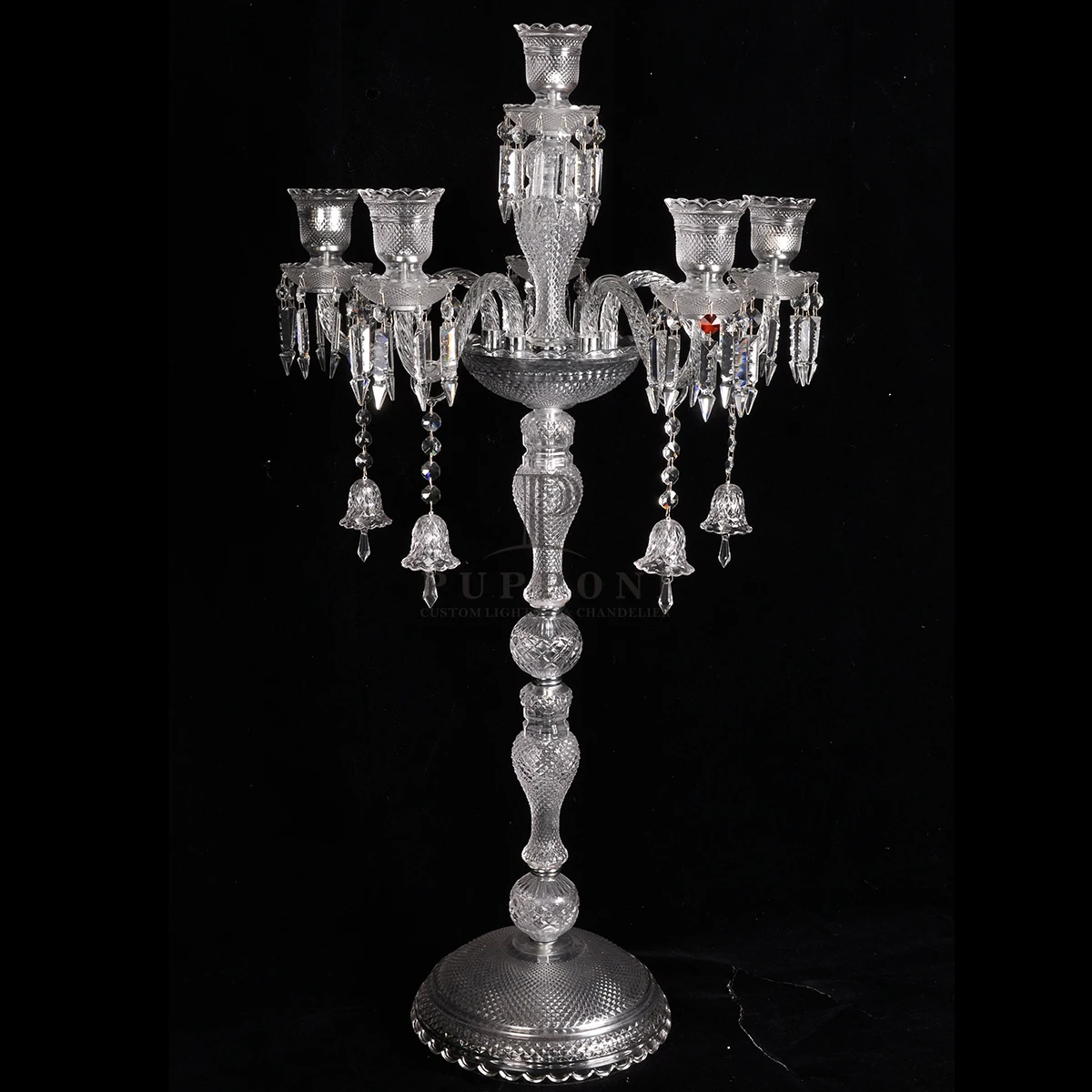 Высокий свадебный фонарь «Ураганы» канделябры центральная часть стола 3/4 свадебные хрустальные