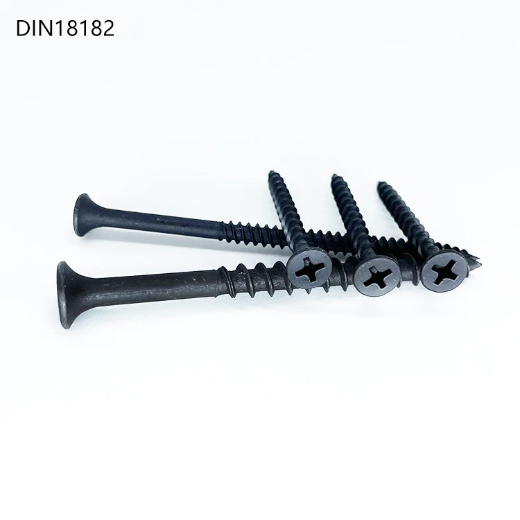 Hot Sale Black Phosphated Drywall Screw Bugle Head Tornillos Flat Phillips Gypsum Board Drywall Screws for Chair