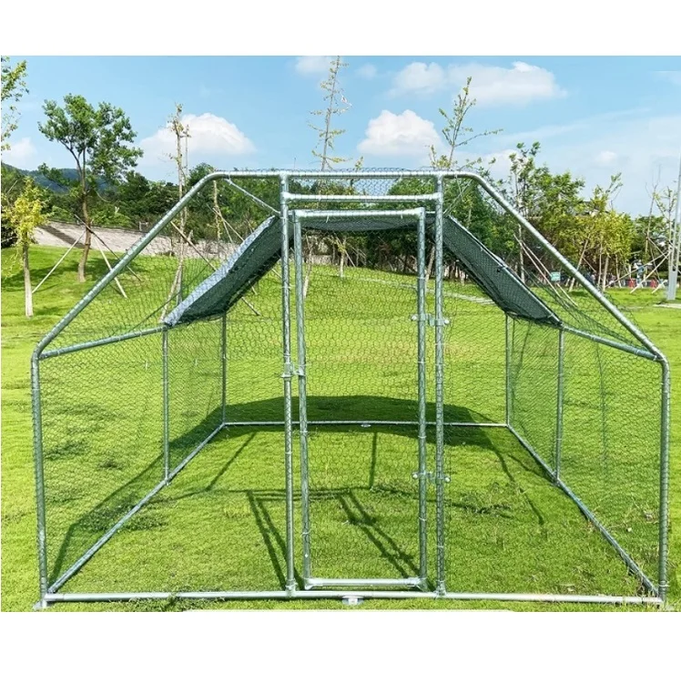 Factory Wholesale Hexagonal Wire Mesh Hen House/Portable Commercial Chicken Cage Run/Luxury Steel  Poultry Chicken Coop