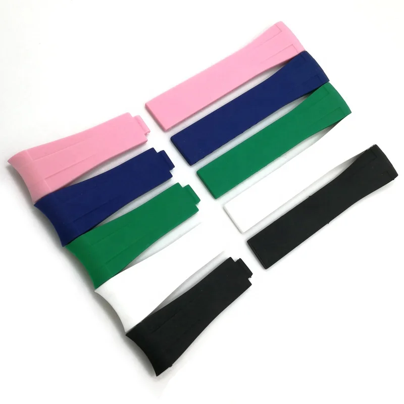 
Classical rubber watch band original stainless steel buckle 20mm silicone watch band 