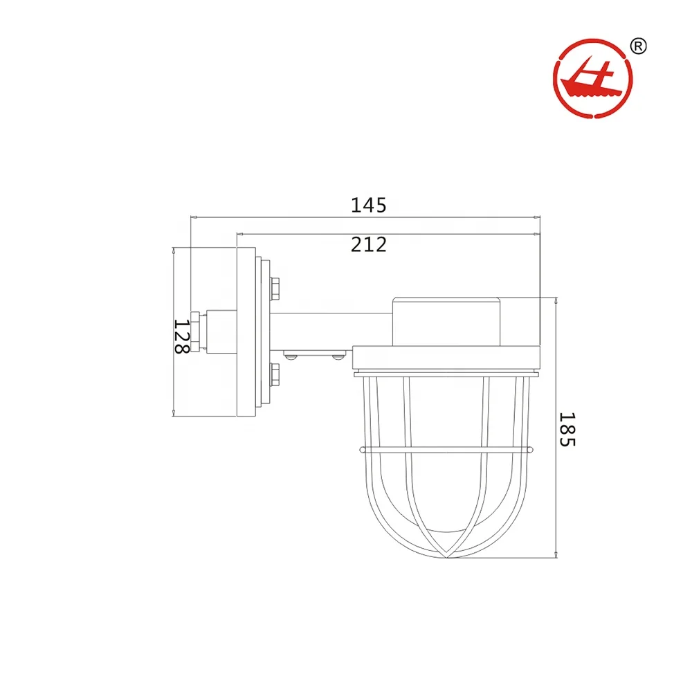 Huaji IP56 корабельный светодиодный латунь подвесной светильник CCD9-6L