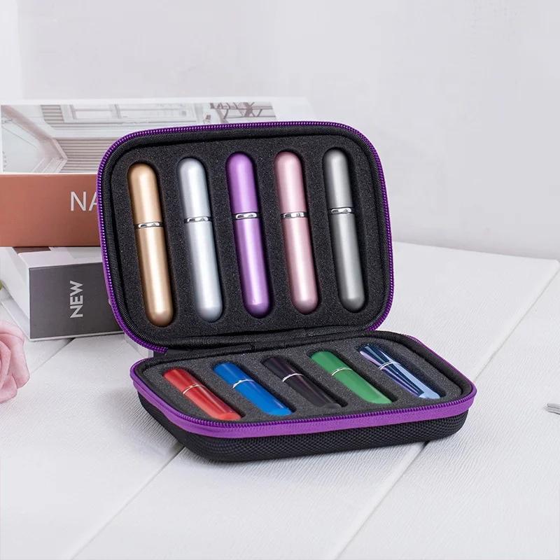 Pocket design small size innovative solid perfume travel case hard shell waterproof cosmetic eva case for perfume bottle