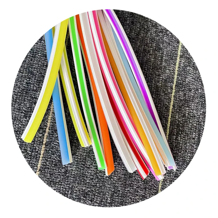 Pure silicone 6mm 8mm 12mm split separated neon led flexible 12v silicone led neon tube neon lights
