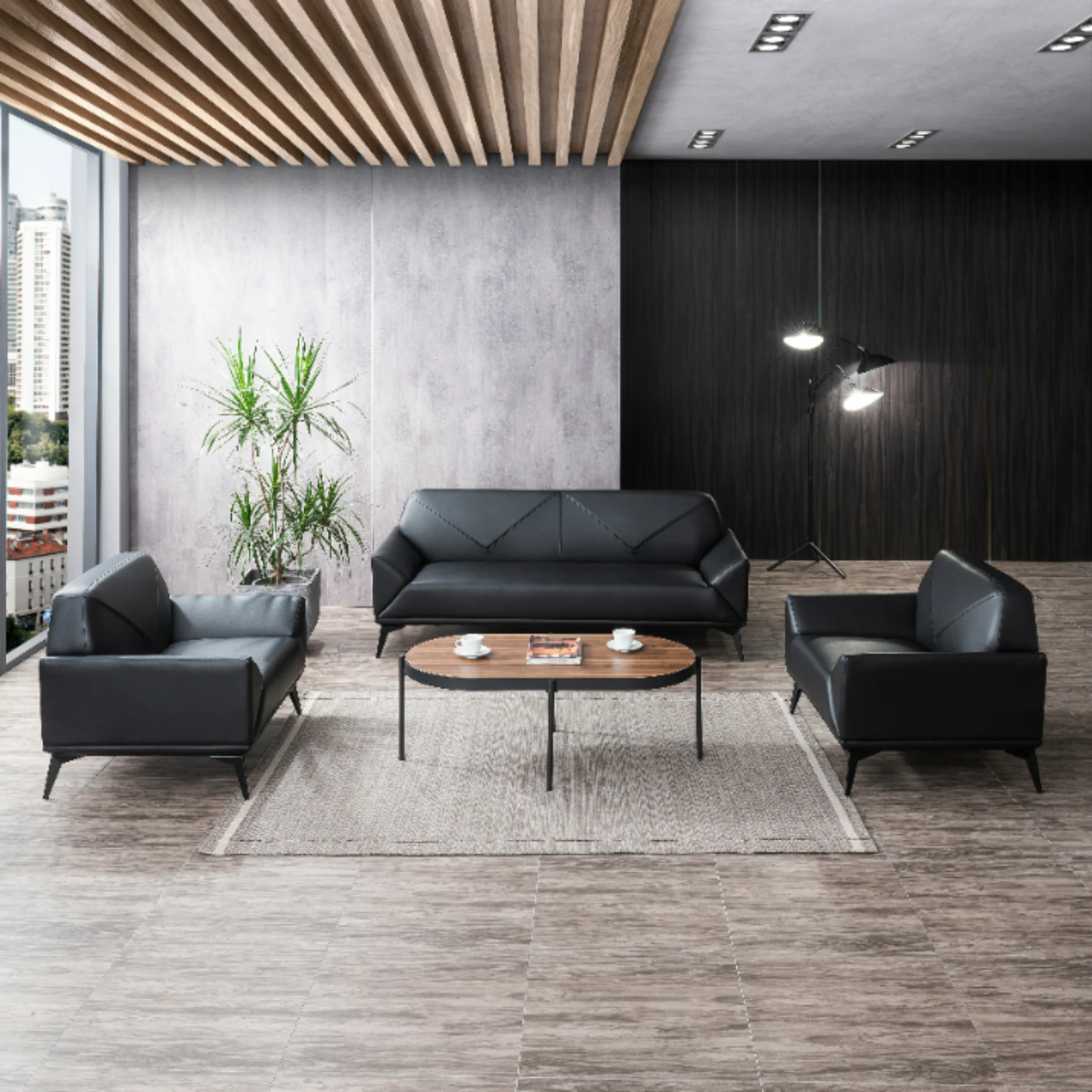 Modern Design Office Furniture Business Reception Office Sofa Set