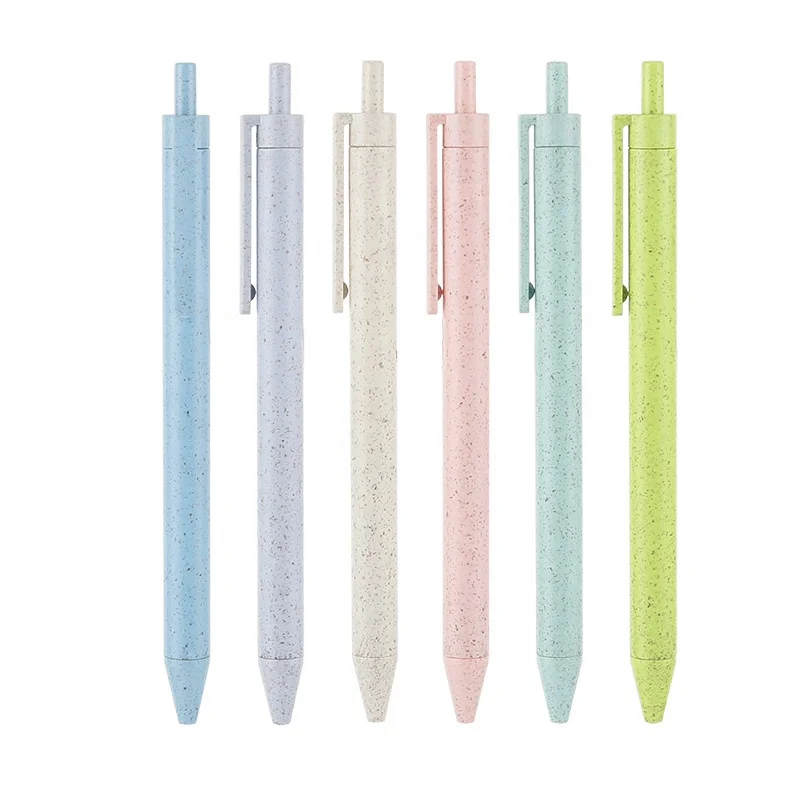 Environmentally Friendly Wheat Straw Pen,Office Promotion Gift Printing Logo