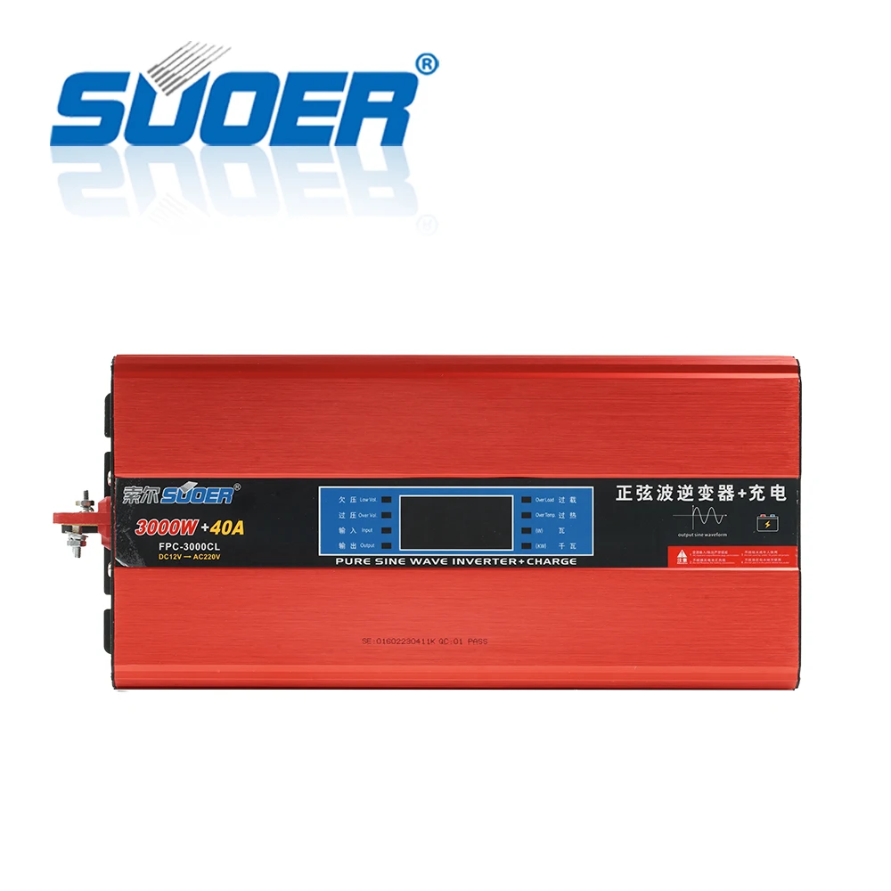 New 3000W 12v DC  220v AC pure sine wave invertor Single output inverter with LED display