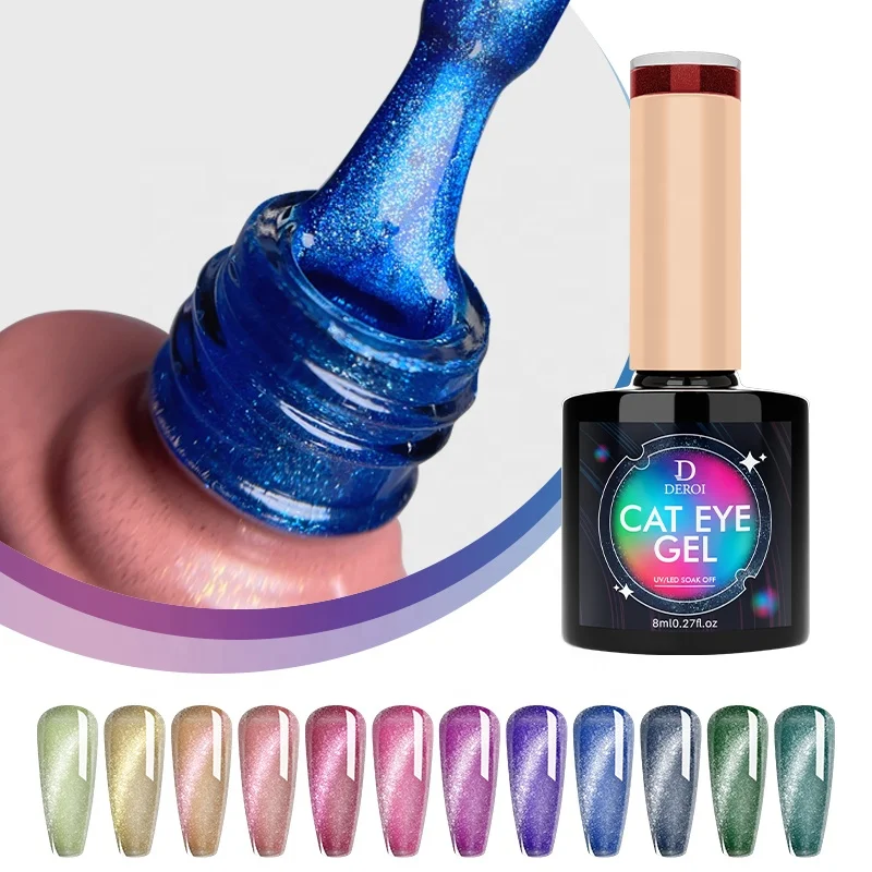Super Popular 36colors Collection Crystal Cat Eyes Rubber Base Cat Eye Gel Polish Set Box OEM Nail Polish Supplies