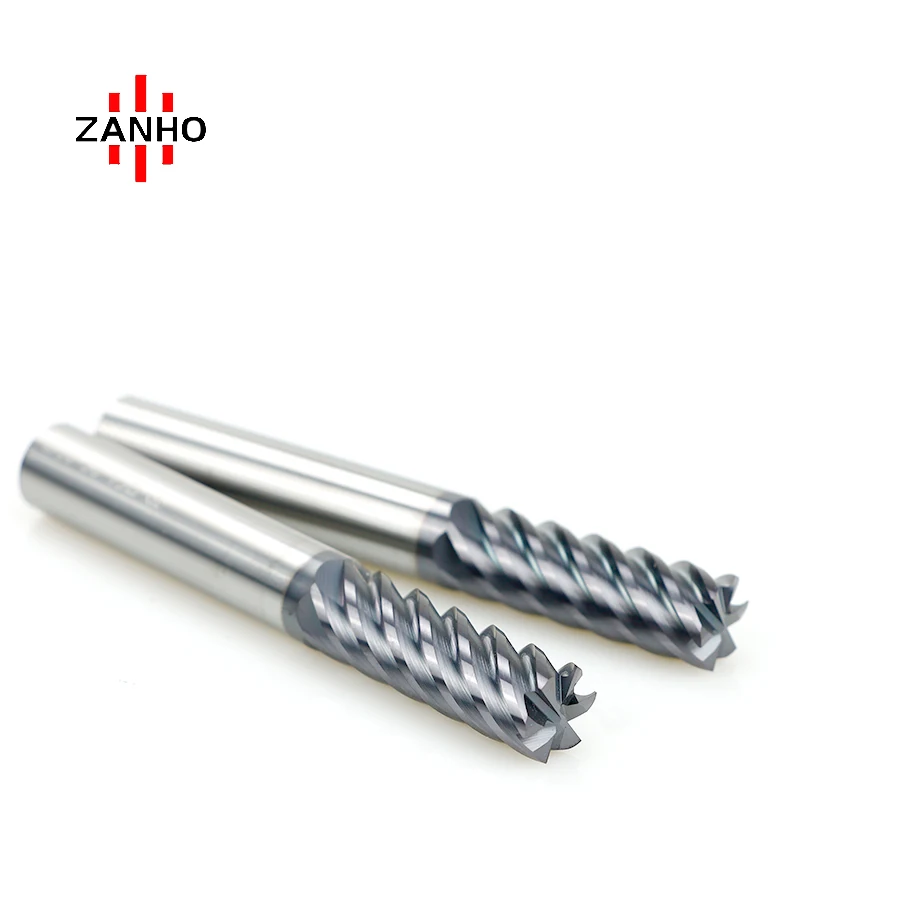 ZANHO China Supplier Cemented 6 Flutes Carbide Burr End Mill Cutters for Sale Cutting Tools