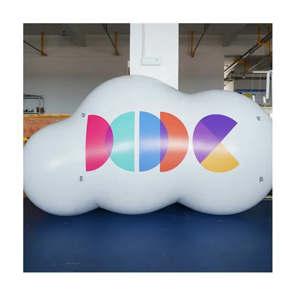 Custom Advertising Inflatables PVC Cloud Balloon with Helium Inflatable floating cloud balloons