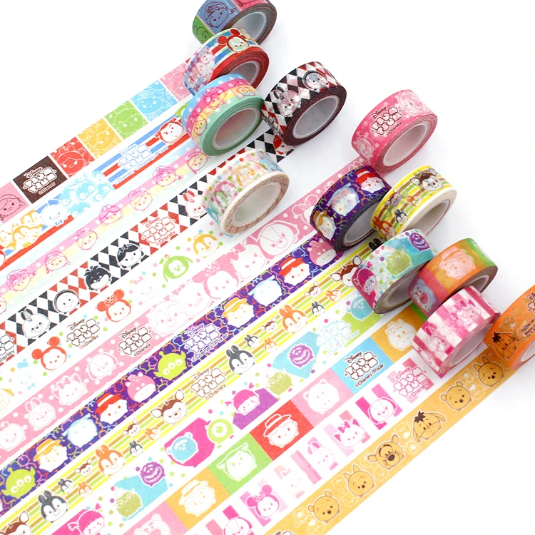 15 mm Wide Colored Washi Tape Decorative Masking Tapes For Children and Gifts Wrapping