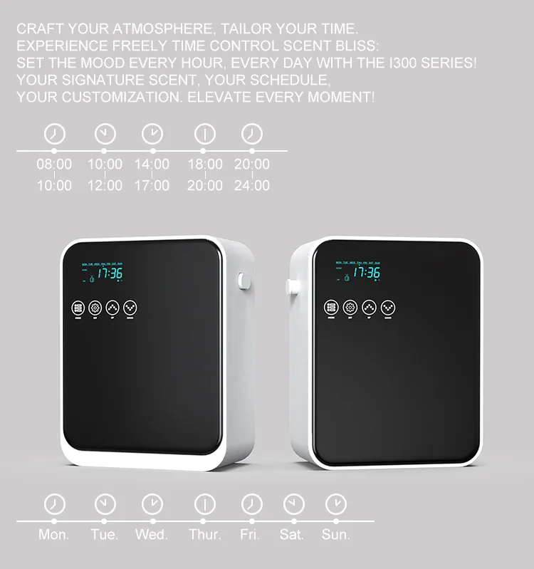 Ivyaroma New 2024 Commercial High End Smart APP Durable Wall Table Top App Control 2000 sqft UAE Plug Aroma Diffuser