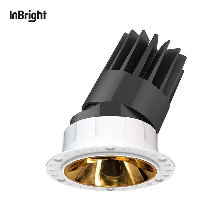 Aluminum Ceiling Anti Glare Spotlight 8W 18W 25W Trimless Adjustable LED Recessed Spot Light