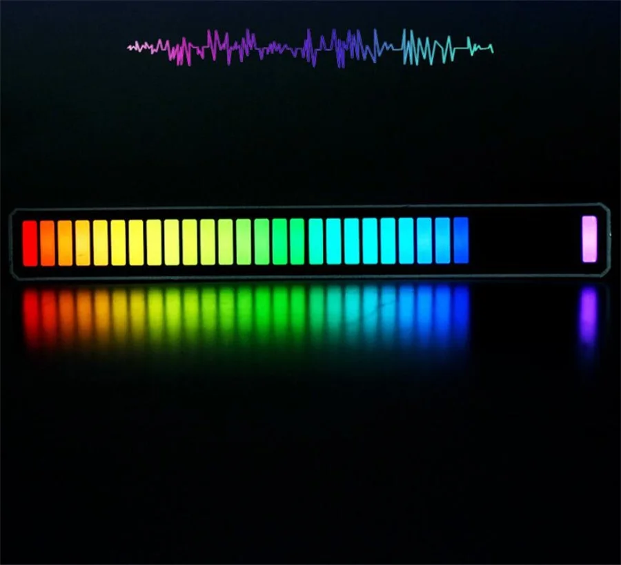 Motion Mode Colorful Voice-activated Pickup Sound Control Levels Car Rhythm Recognition Audio LED RGB Music Lights