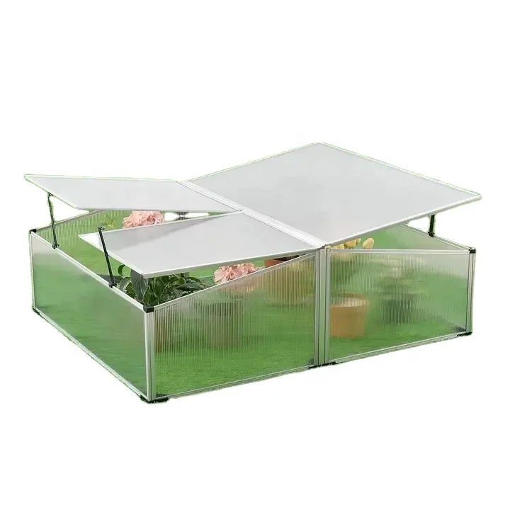 Hot sale easy installation top quality polycarbonate garden Aluminum greenhouse small backyard plastic greenhouse kits
