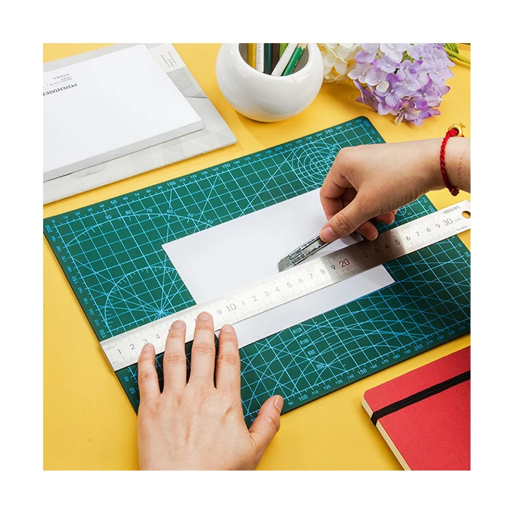 2022 Stable Quality A5 cutting  Mat PVC cutting board with green pink purple white yellow color