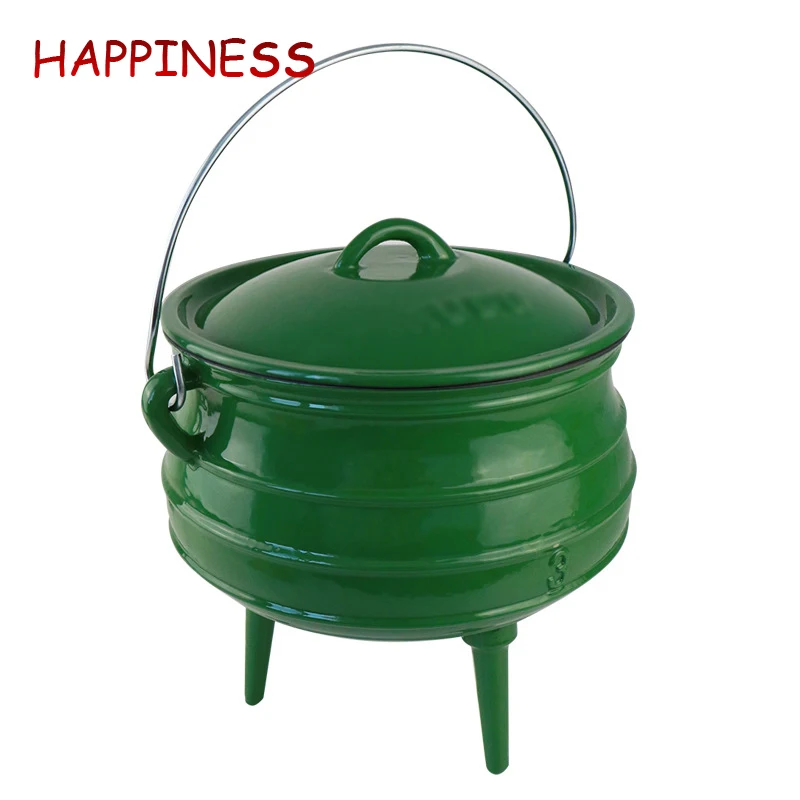 Non-stick Cookware Dutch Oven Camping Cast Iron Casserole with Lid