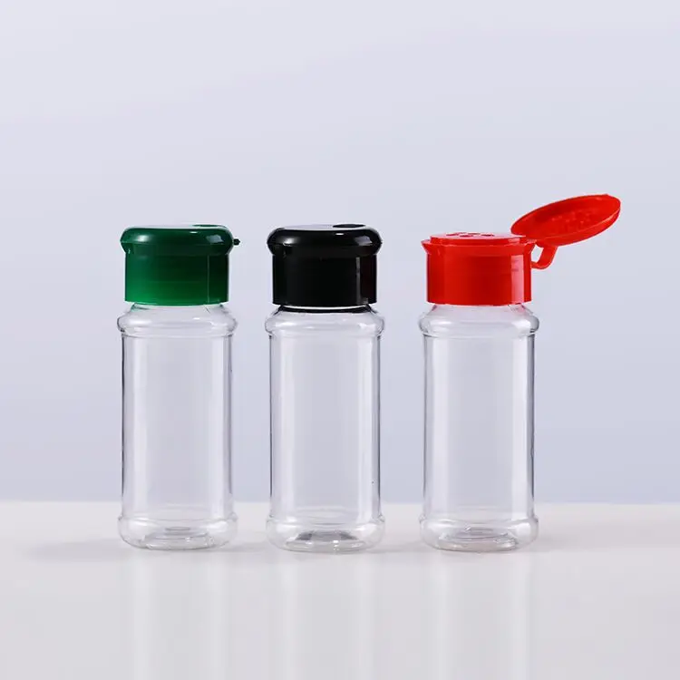 Wholesale 100ml High Quality Salt And Pepper Powder Plastic Seasoning Bottle