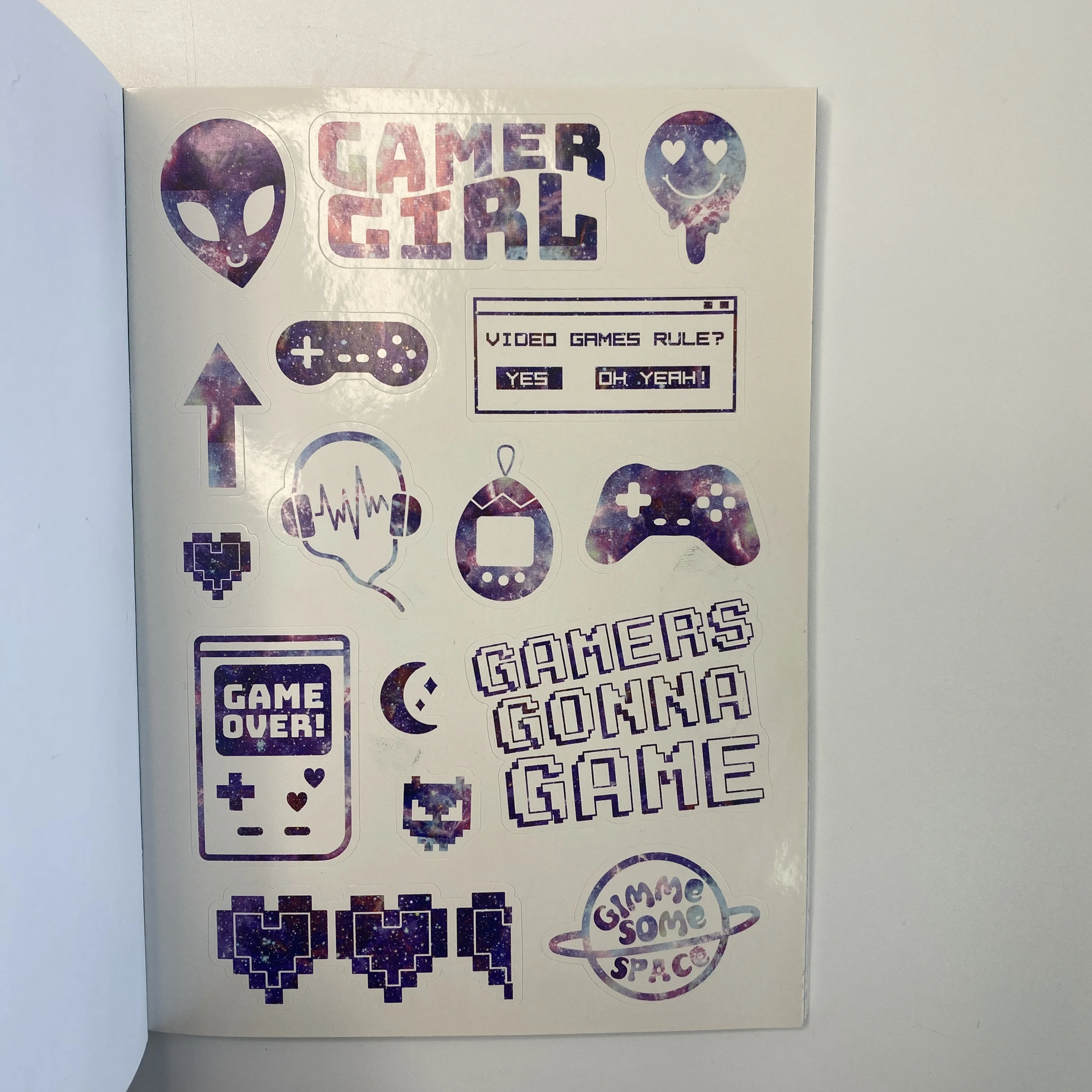 A5 High quality custom printing full color reusable softcover sticker book 1000+ pcs Green