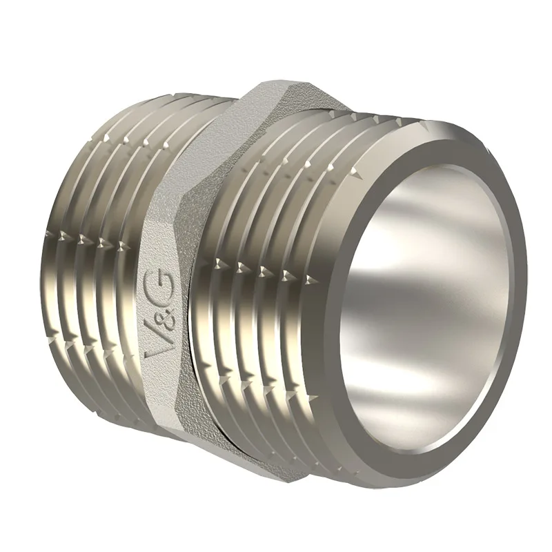 
Manufacturer supply double ended wire joint equal diameter internal connection external tooth nipple fittings 