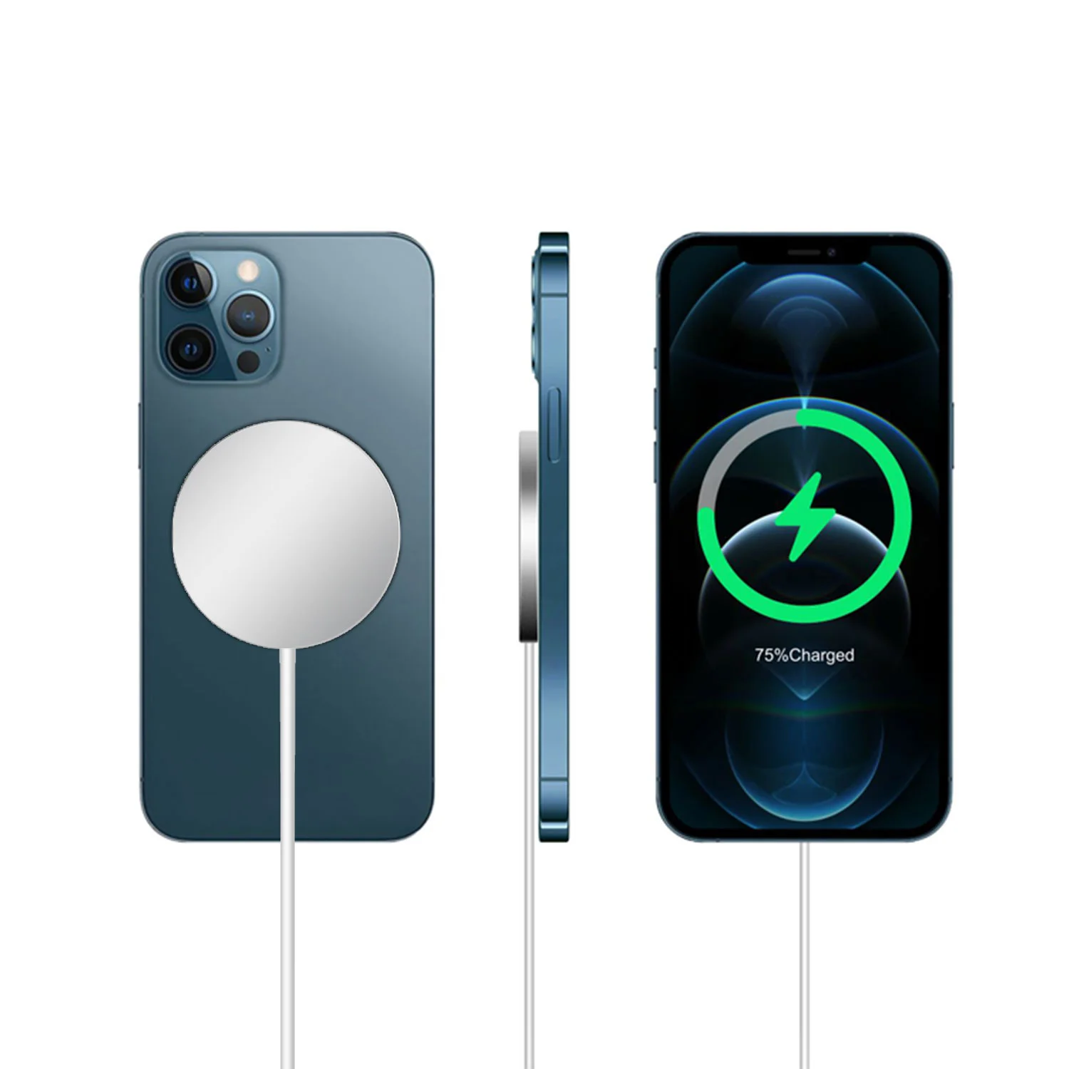 for Iphone 14 13 Pro Original Quality 15w Aluminum Magnetic Wireless Charger Fast Charging with Oem Package