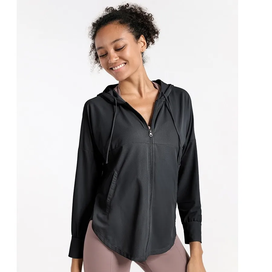 Рубашки для тренировок на заказ, спортивные топы для бега, Толстовка для йоги, спортивная одежда, быстросохнущая Женская одежда для активного отдыха, сетчатая куртка для спортзала