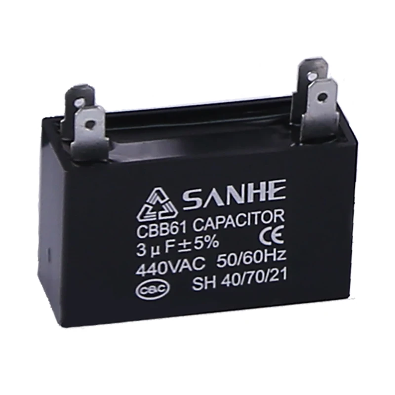 CBB61 300Vac 4uF Fan Capacitor for Air Conditioning Accessories