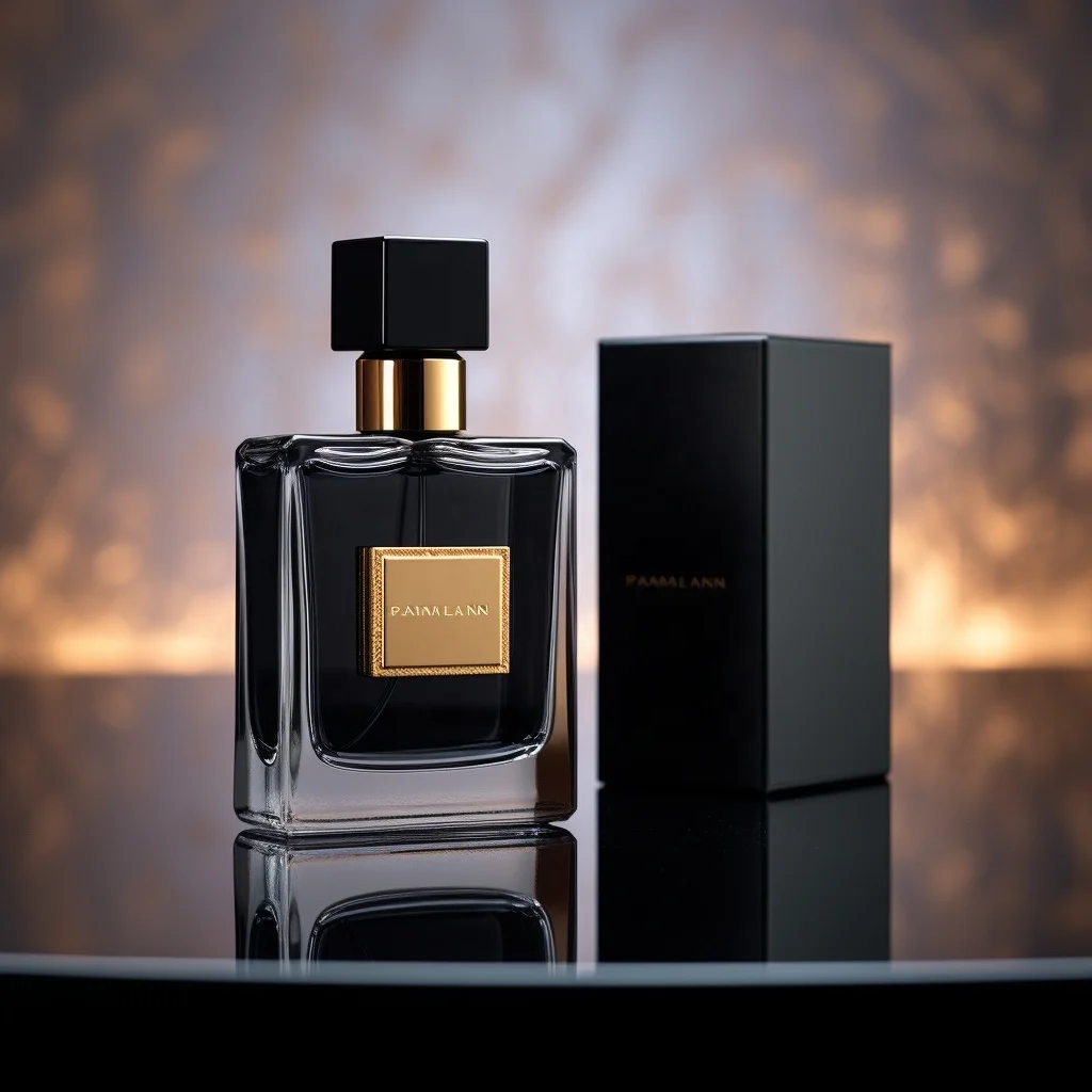 Wholesale Customized Luxury Square Glass Perfume Bottle with Spray Pump 30ml 50ml Cosmetic Perfume Carton Packaging Black Set