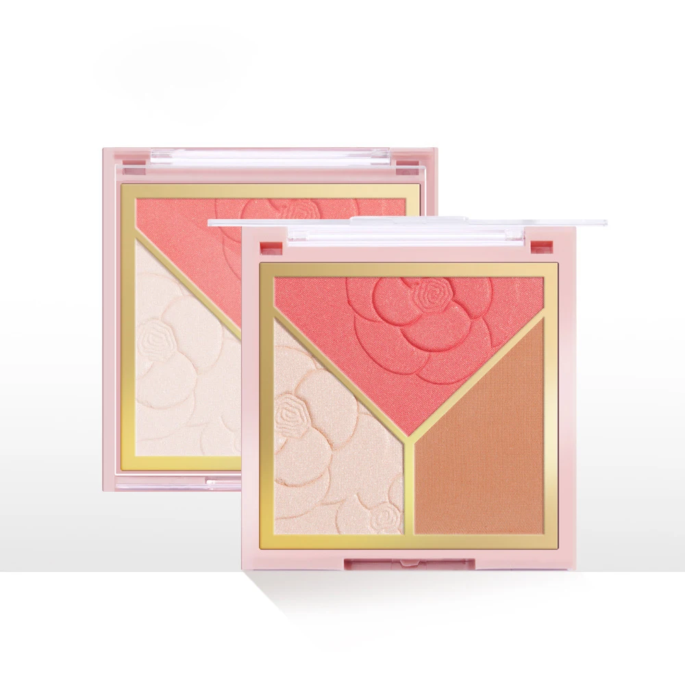 Прямая продажа с фабрики макияжа, стойкие фирменные румяна и Хайлайтер для веганов, палитра