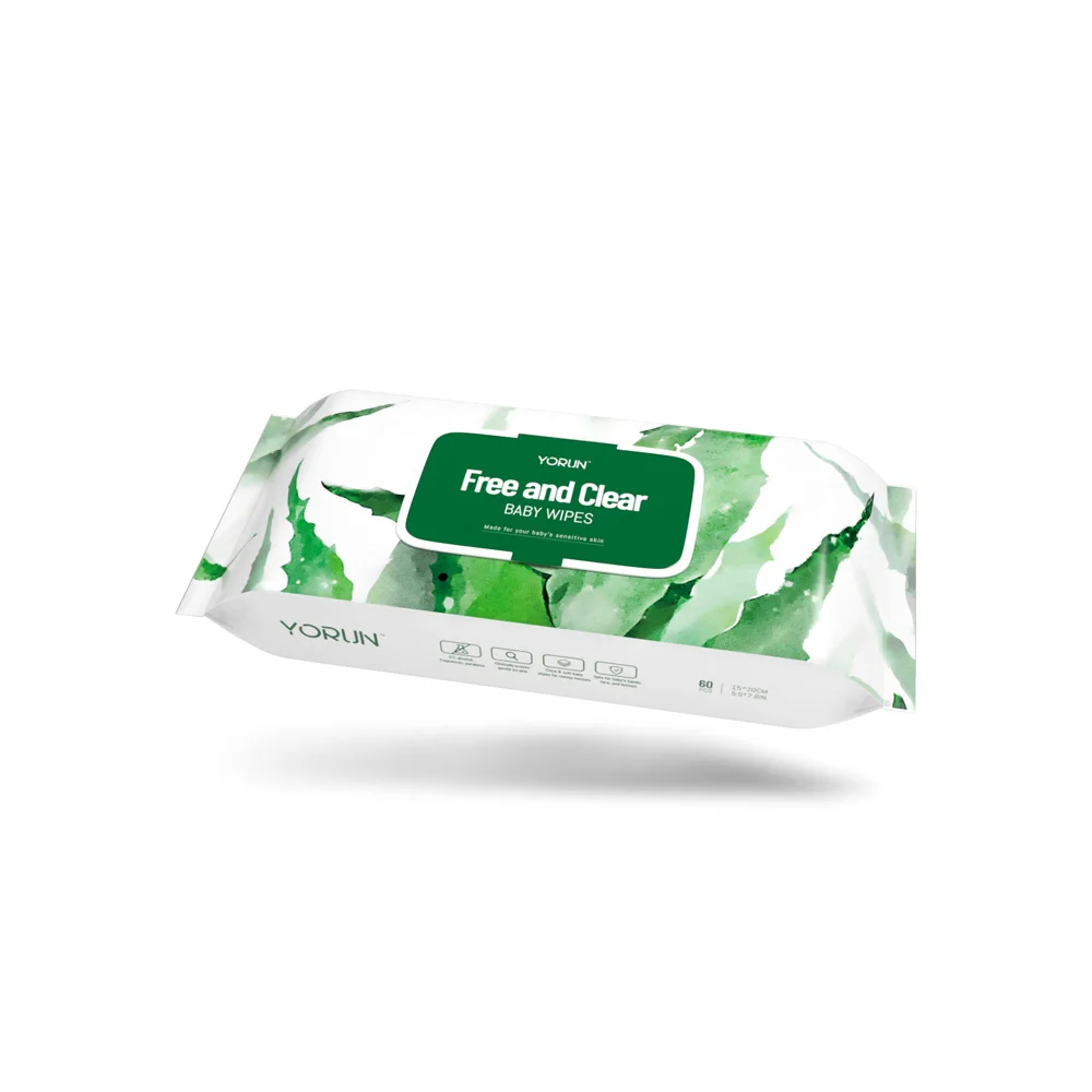 Professional Manufacture customize baby skin care wet wipes biodegradable