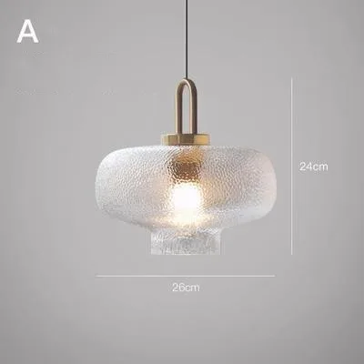 JYLIGHTING Nordic simple light luxury glass pendant light designer restaurant bar decorated modern chandelier