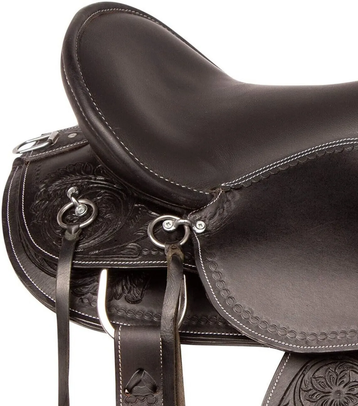 Best Seller High Quality Western Pleasure Trail Hand Tooled Leather Horse Saddle With Set at Wholesale Price