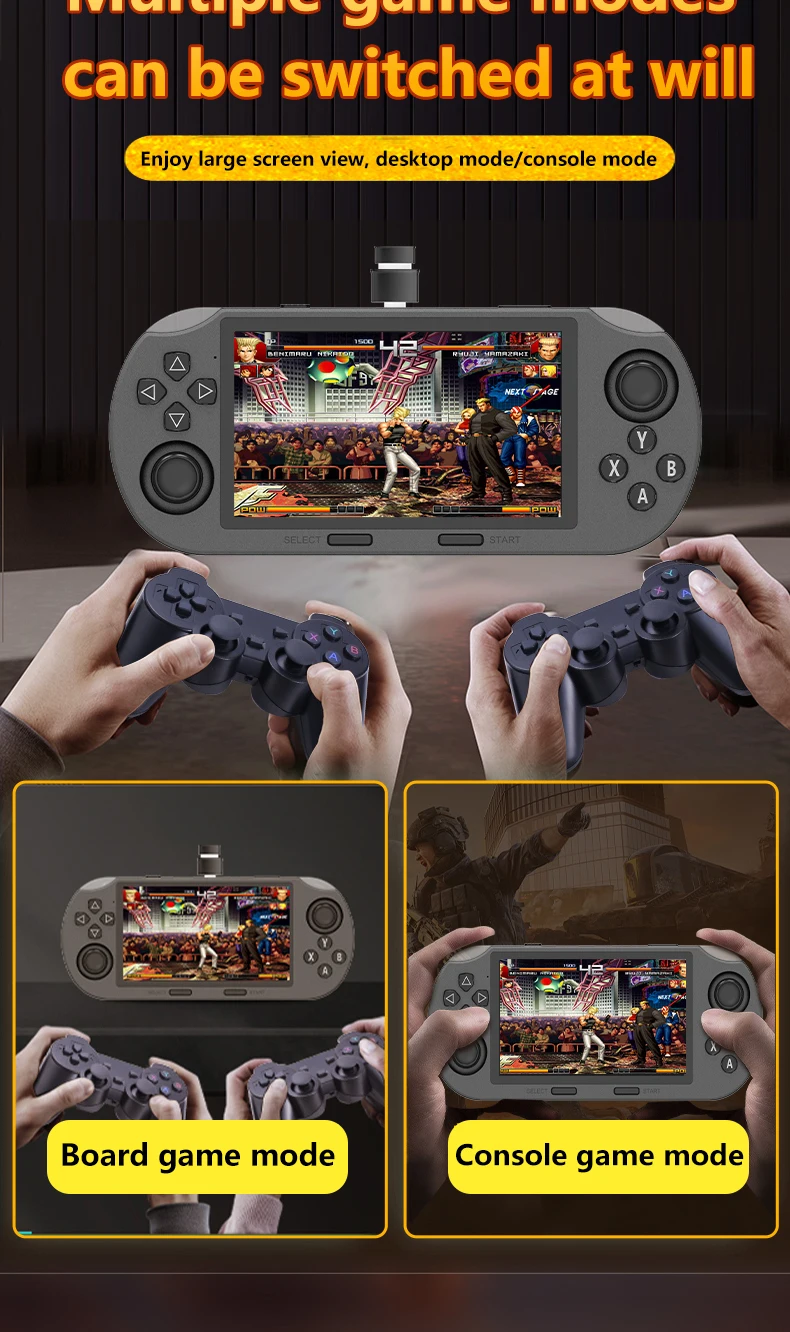 ihomelife Handheld Game Player 64G tf card  Retro Video Game Console With Camera Portable 3000 games built in
