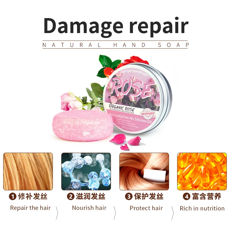 Private Label Handmade Herbal Natural Vegan Solid Shampoo Bars Shampoo Bar Organic Shampoo Soap