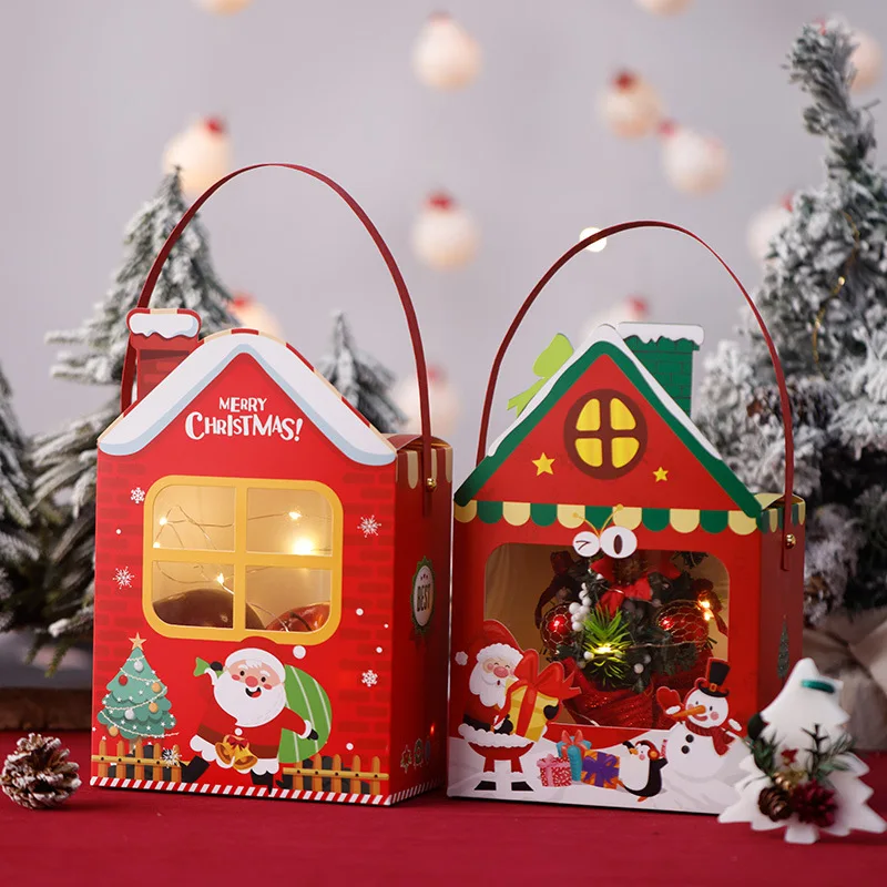 Wholesale Printing Advent Calendar Box House Shape Packaging Creative Christmas Gift Boxes