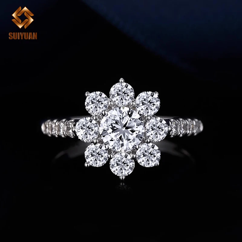 4ct Lab Grown Diamond Engagement Ring Lab Grown Diamond and Garnet Ring Lab-grown Diamond Ring Platinum