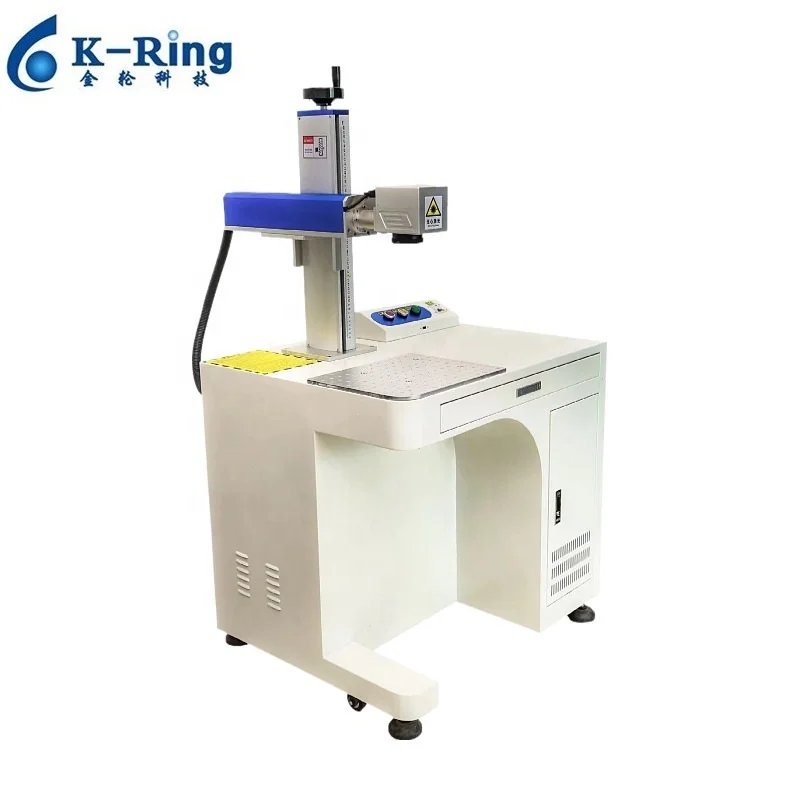 3D big format metal laser engraving machine  for metal plates ear tag fiber laser marking machine