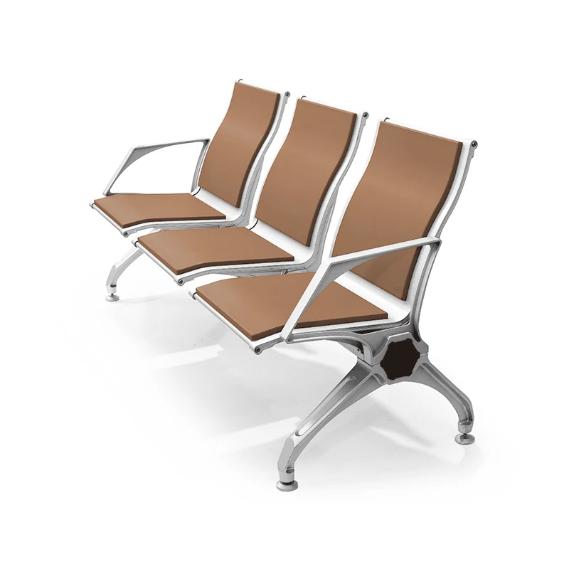 Flya  Multi-color Customized Pu Foam Seat Hospital Waiting Room Chair 3 Seater Airport Seating Reception Room Waiting Chairs