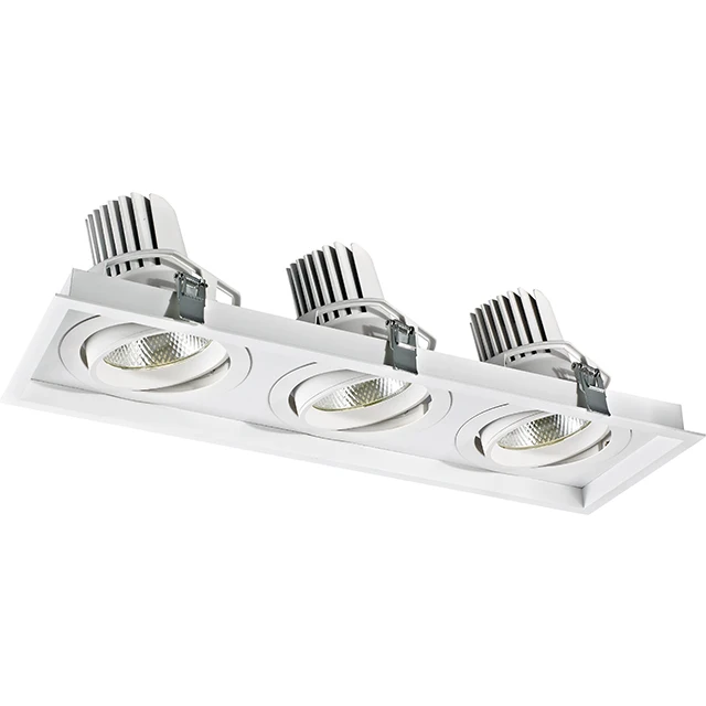 
High Quality Moving Head Led 3*30w Recessed Grille Light Housing led grille spot light 