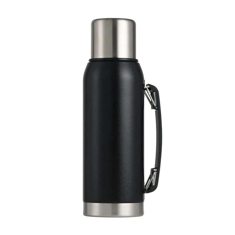 Custom Logo Designer Portable Outdoor travel Drinking Cup Vacuum hot cold Stainless Steel Flask Water Bottle with lid