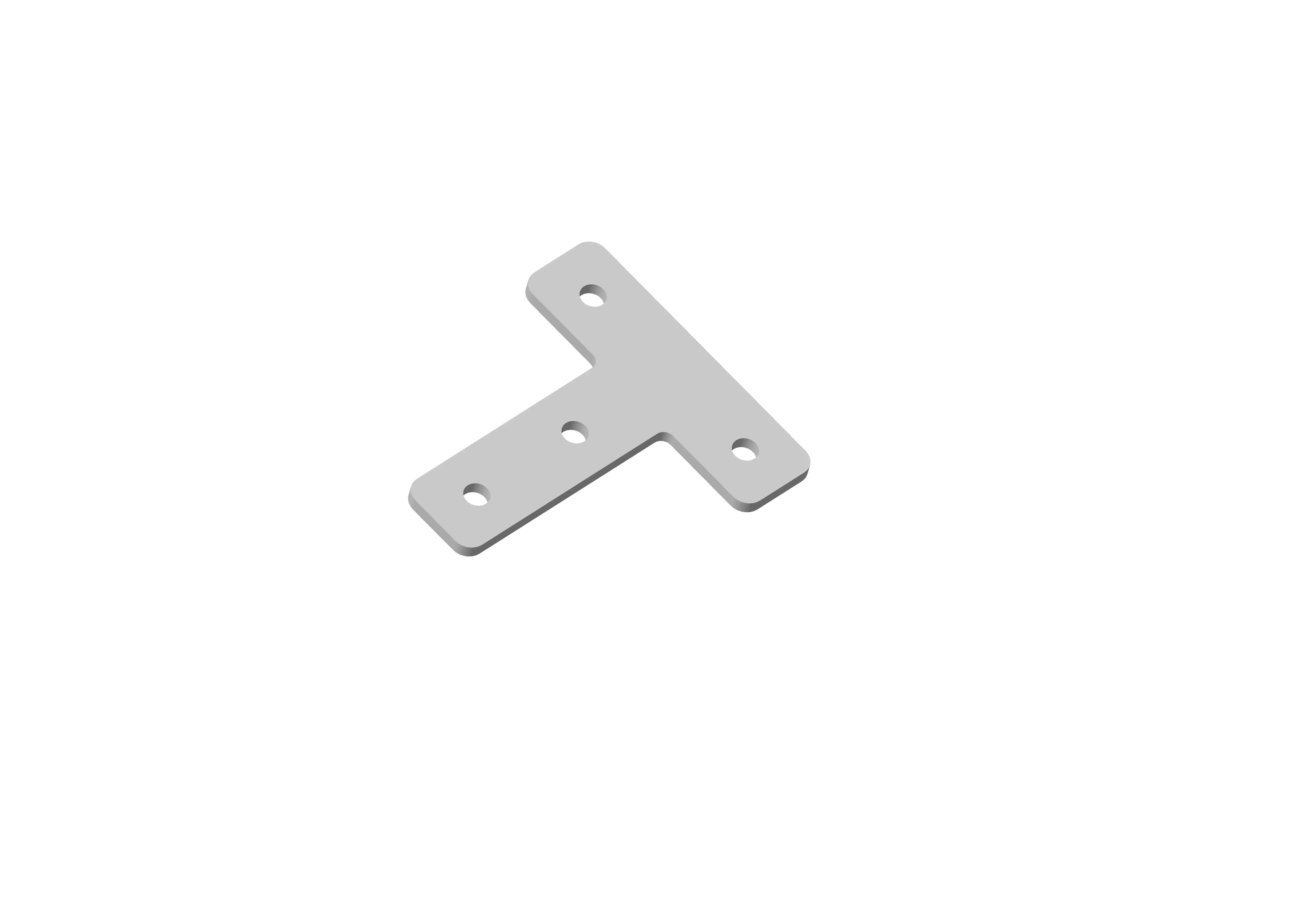 Aluminum L shape T shape cross shape plate bracket profile connector