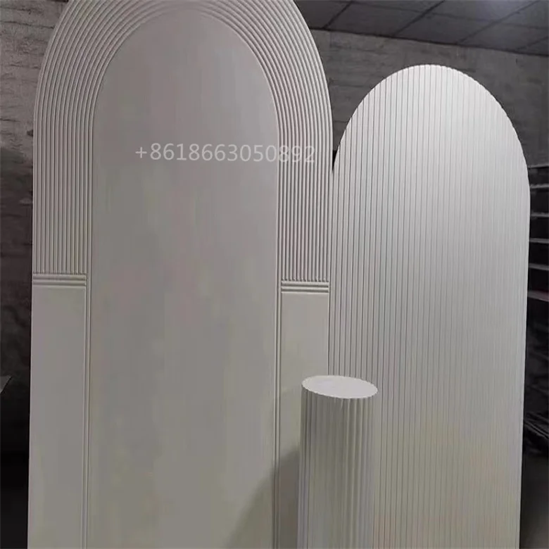 Ribbed MDF Paneling Paintable 3D Wall Panels wave fluted Wood Wall Panels