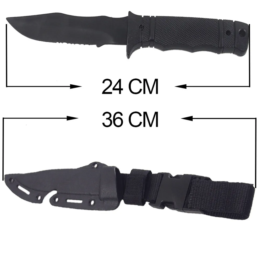 bayonet training rubber dummy ABS tactical pocket combat knife with sheath