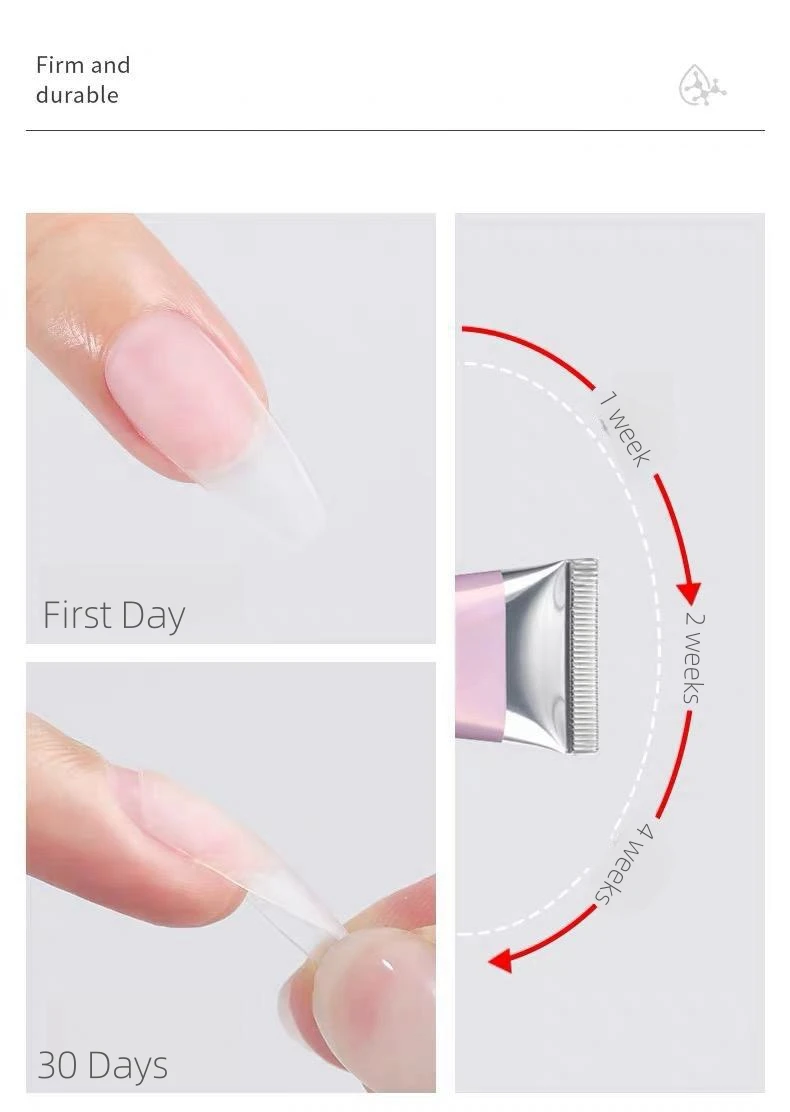 MyBeautyNails Gel X Soft Gel Tips Solid and Bottle Duo Adhesive Glue UV LED Press on Nails Solid Nail Tips Gel